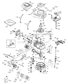 Engine Assembly Diagram and Parts List for 260000001-260999999 - 2006 Lawn Boy Lawn Mower